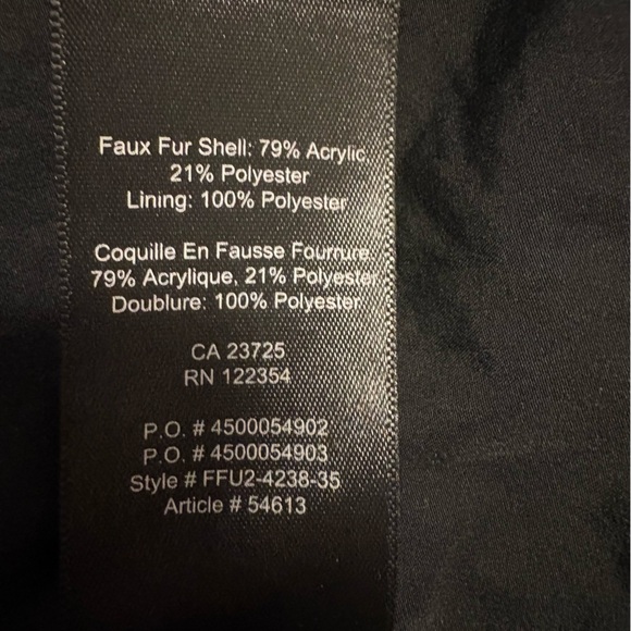 Talula Faux Fur Gray Vest - Picture 4 of 4